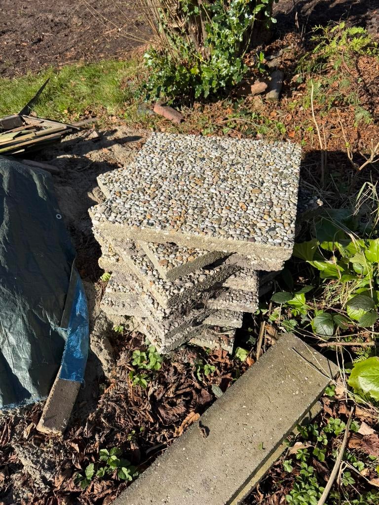 Grindtegels gratis, Tuin en Terras, Tegels en Klinkers, Ophalen, Gebruikt, Grind, Terrastegels