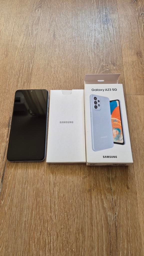 Samsung Galaxy A23 128GB Blauw, inclusief 2 hoesjes, Overige modellen, Blauw, Ophalen of Verzenden, Zo goed als nieuw