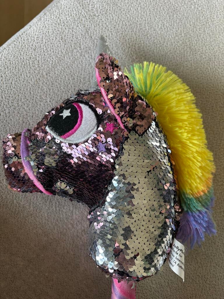 Stokpaard unicorn, Kinderen en Baby's, Speelgoed | Overig, Ophalen, Zo goed als nieuw, Jongen of Meisje