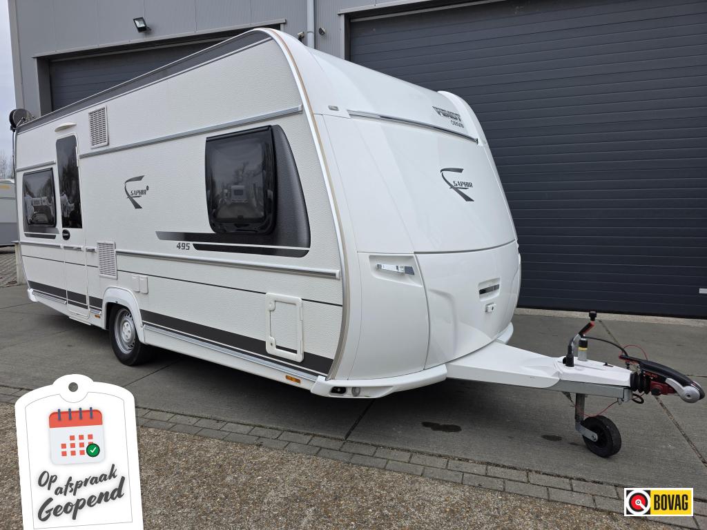Fendt Saphir 495 SFB incl Bovag beurt/garantie, Caravans en Kamperen, Caravans, Rondzit, Bedrijf, Overige typen, 1250 - 1500 kg