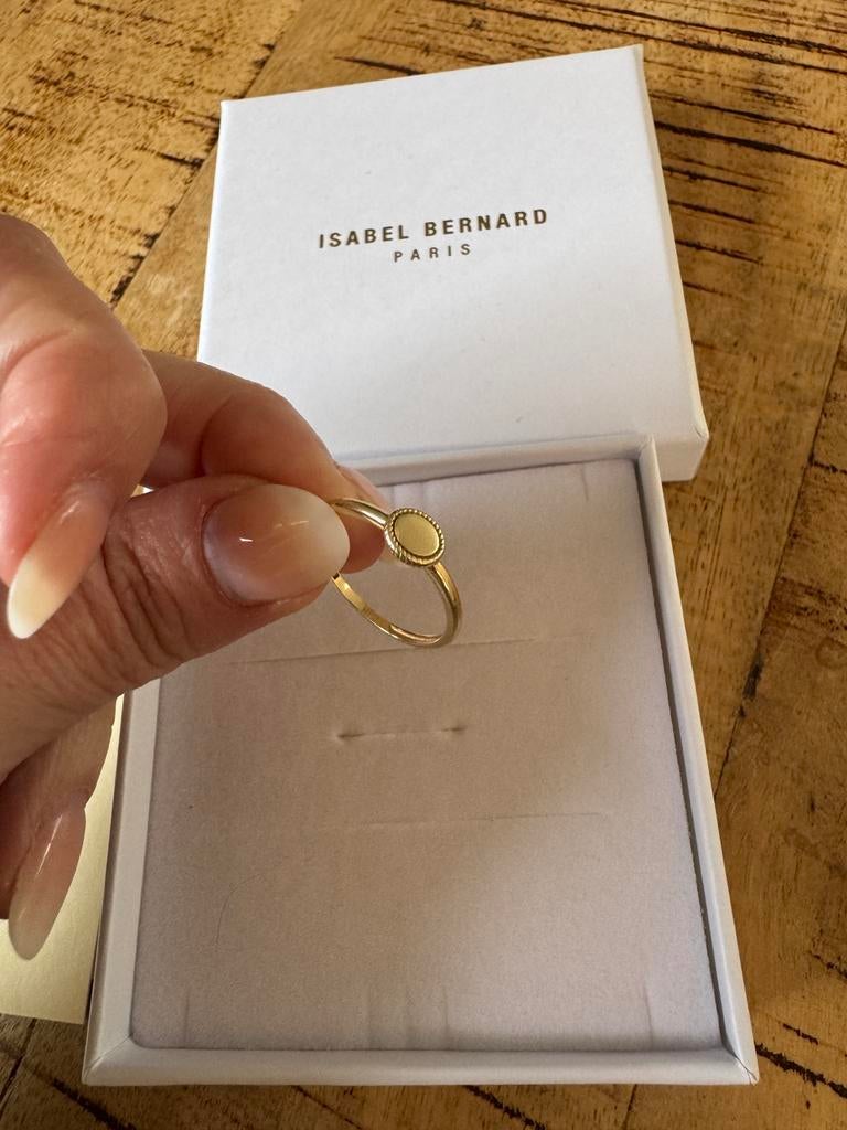 Isabel Bernard 14k gouden ring maat 52, Ophalen of Verzenden, Zo goed als nieuw, Dame, Goud
