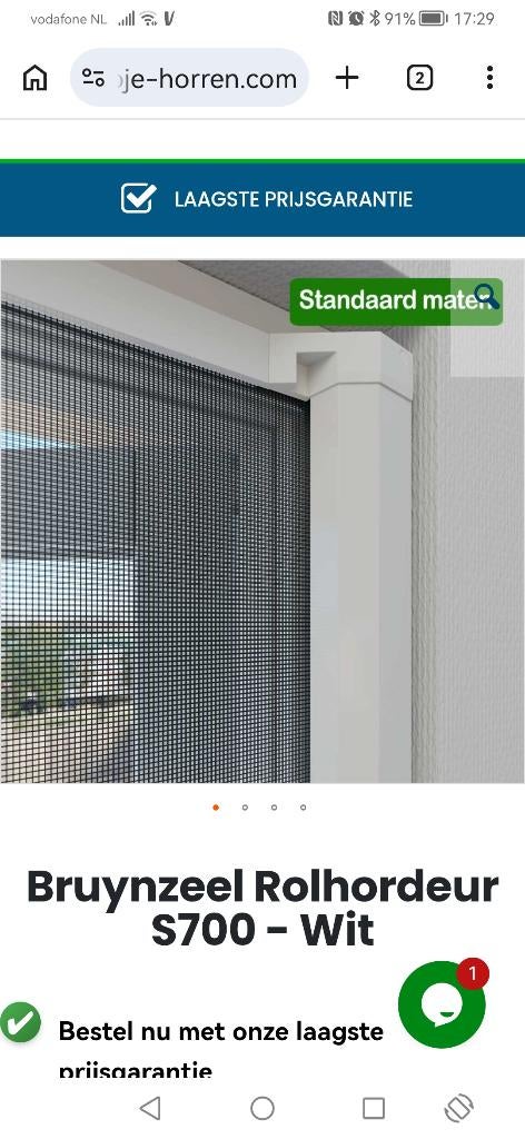 Rolhordeur, Ophalen, Kunststof, 80 tot 100 cm, Binnendeur