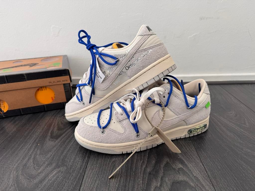 Nike Dunk Low Off-White Lot 32, Kleding | Heren, Schoenen, Wit, Nieuw, Ophalen of Verzenden, Sneakers of Gympen