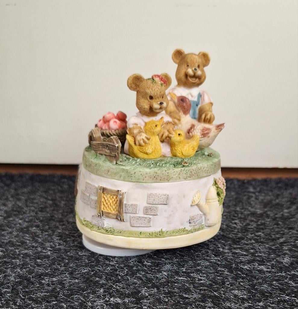 Cherished Teddies muziekdoosje., Antiek en Kunst, Antiek | Porselein, Ophalen