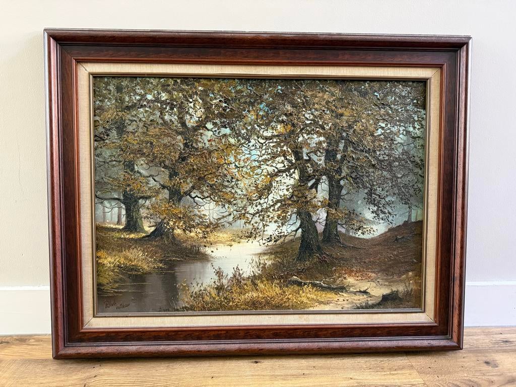 Reint Withaar Olieverf Schilderij - Boslandschap, Ophalen