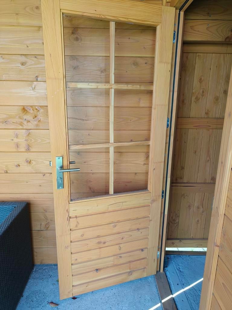 Rechtsdraaiende douglas deur (foto's=voorbeeld linksdraaiend, Tuin en Terras, Minder dan 250 cm, Nieuw, Ophalen of Verzenden, Minder dan 200 cm