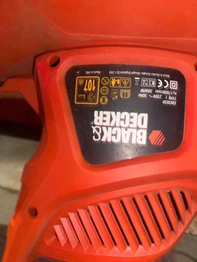Black & Decker bladblazer/bladzuiger 3000W, Ophalen, Gebruikt, Handgedragen, Met opvangzak