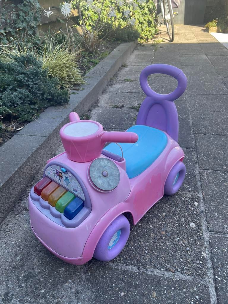 Gratis loopwagen loopauto roze, Ophalen, Gebruikt