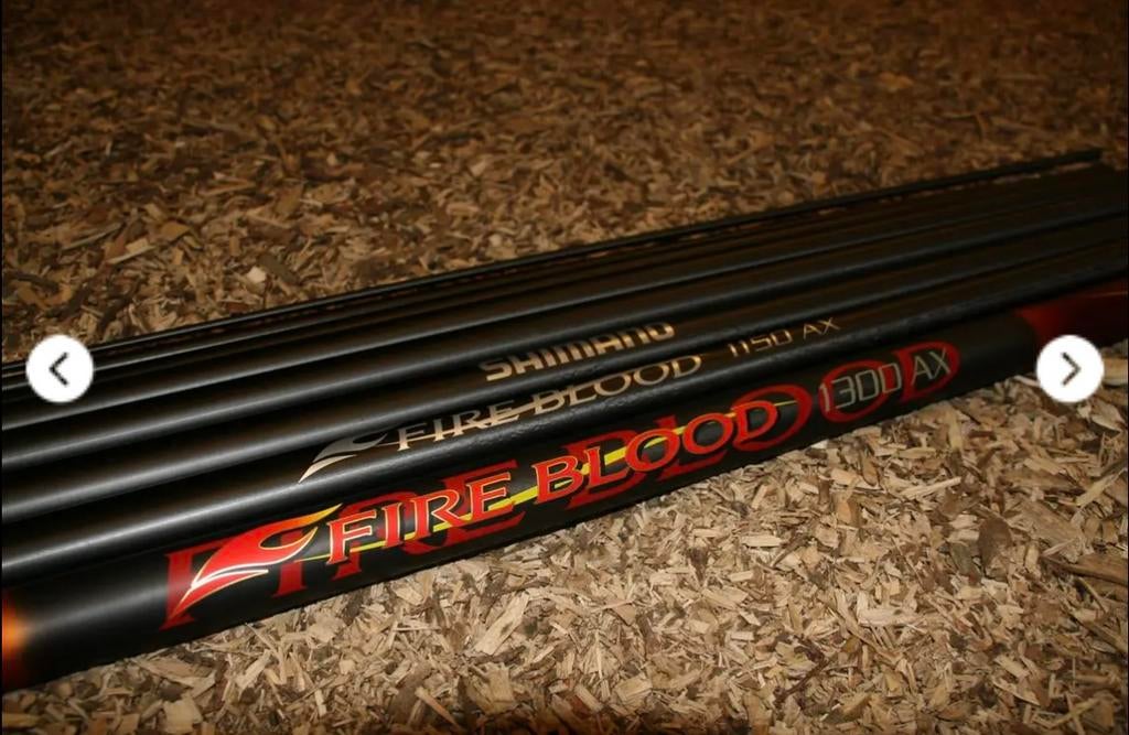 Shimano Fireblood AX 13 M met manco gezocht, Ophalen, Gebruikt, Vaste hengel