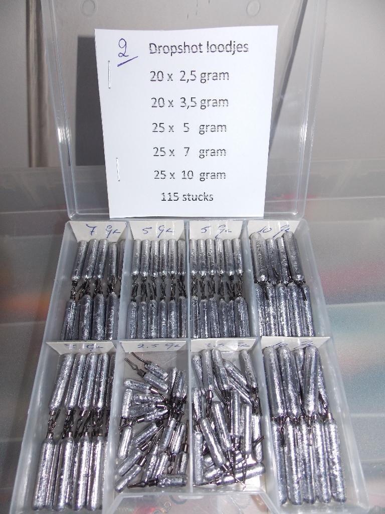 Boxen Dropshot loodjes, Ophalen of Verzenden, Nieuw, Dobber of Lood