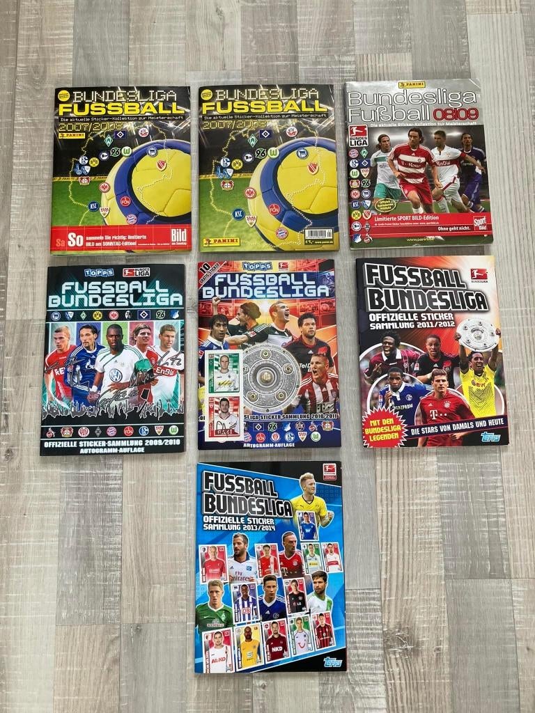 Panini / Topps Fussball Bundesliga Albums Compleet, Ophalen of Verzenden, Gebruikt, Buitenlandse clubs, Poster, Plaatje of Sticker