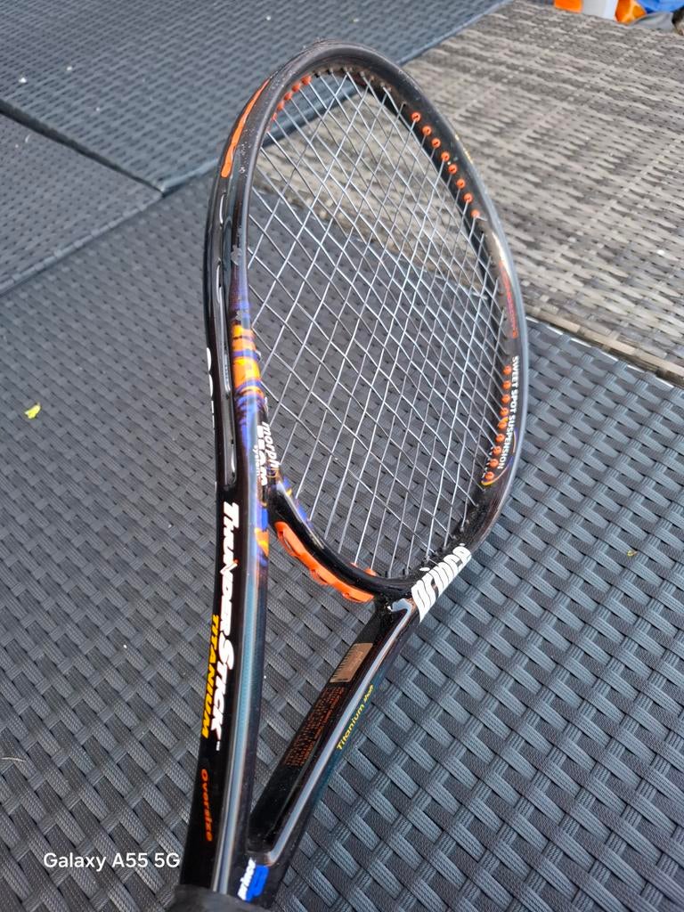Prince Thunderstick Titanium Oversize Tennisracket, Gebruikt, Info@princetennis.com, Prince, Ophalen of Verzenden