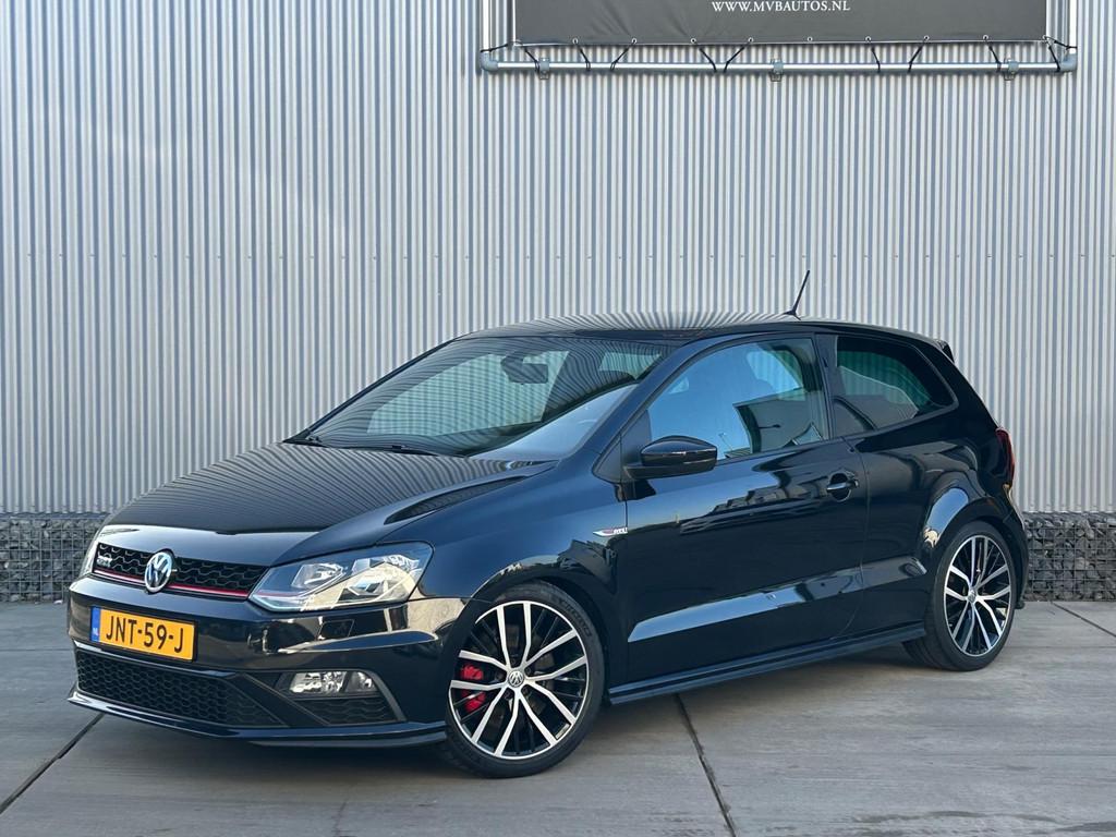 Volkswagen POLO 1.8 TSI GTI, clima, navi, onderhoudshistorie, Voorwielaandrijving, Stof, Gebruikt, Zwart