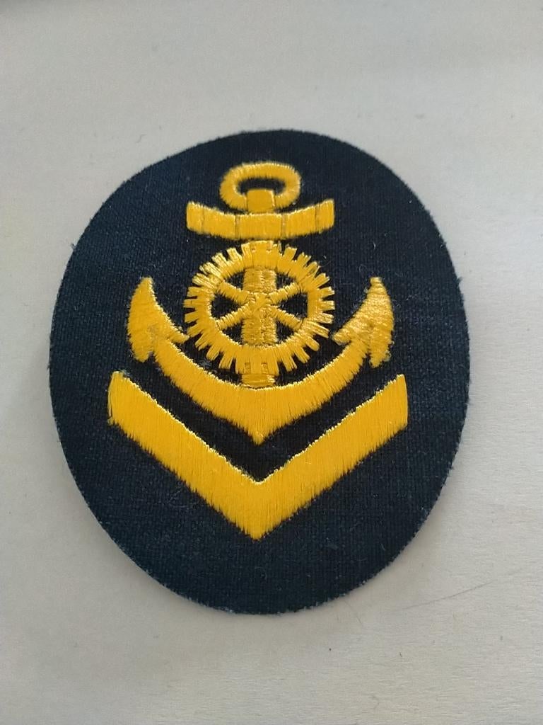 DDR Volksmarine , Obermaschinen Maat , patch, Verzenden, Marine, Duitsland, Kleding of Schoenen