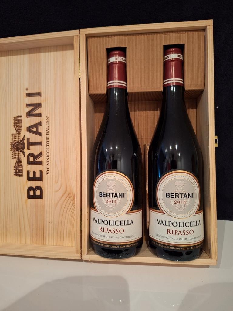 Bertani Valpolicella Ripasso 2014 - 2 flessen in kist, Nieuw, Rode wijn, Vol, Italië