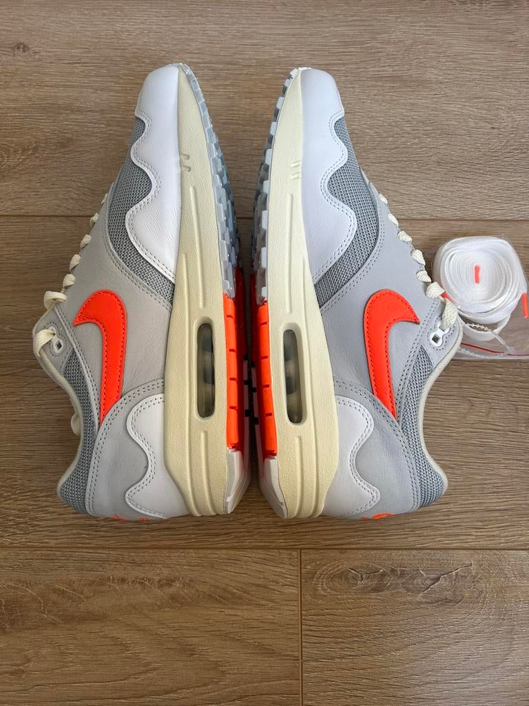 Nike Air max 1 X Patta Waves White Hyper Crimson maat 43, -, Wit, -, Nieuw