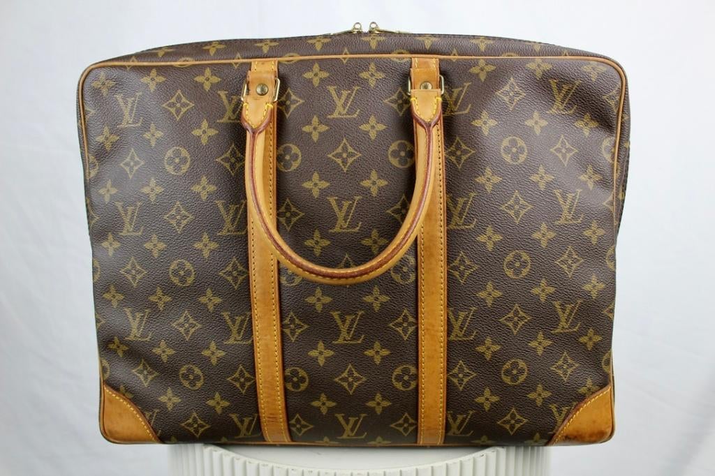 Louis Vuitton Porte Documents Voyage - 1094, 30 tot 40 cm, Bruin, Aktetas of Boekentas, Ophalen of Verzenden