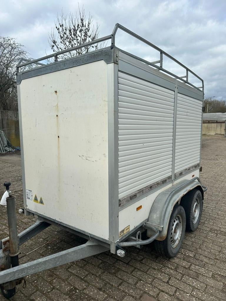 Gesloten aanhanger Verkoopwagen, Ophalen of Verzenden, Zo goed als nieuw