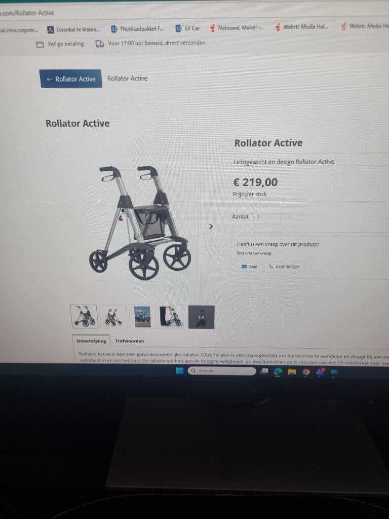 Nieuw! Flexibele (lichtgewicht) rollator.., Ophalen, Lichtgewicht, Nieuw