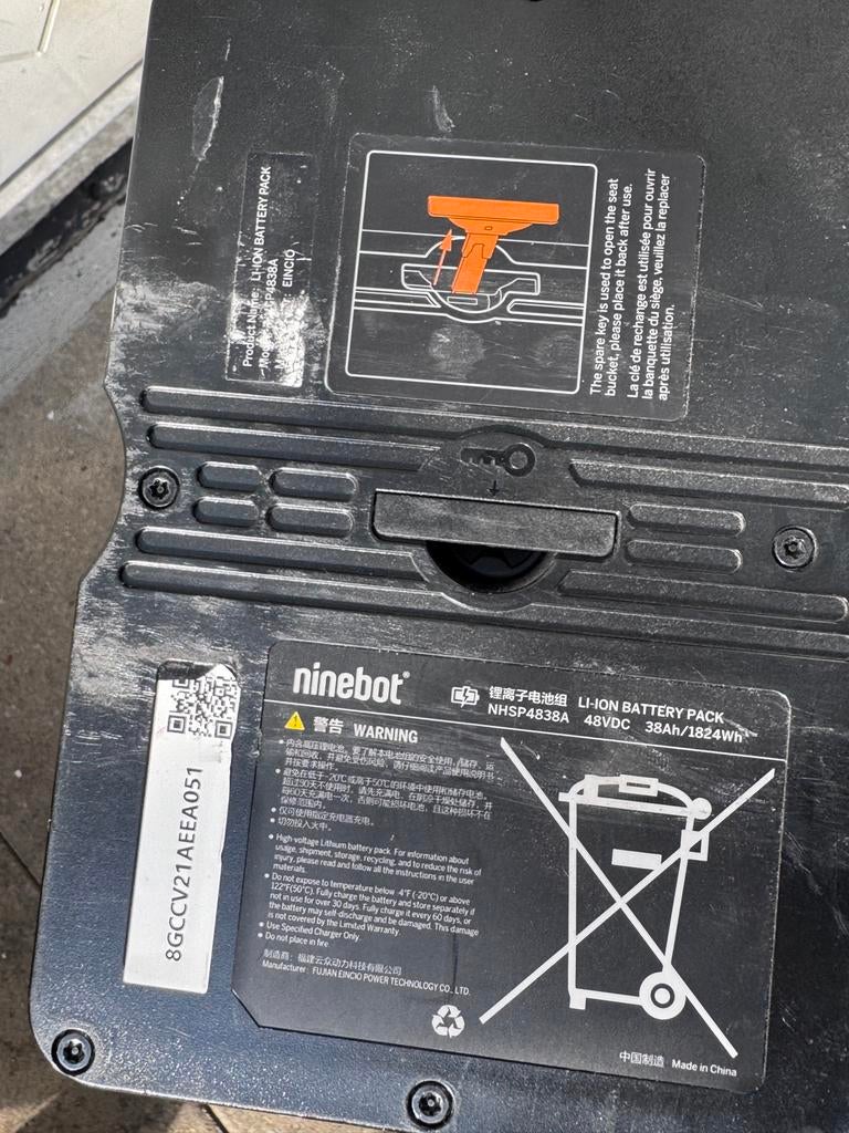 Defecte Segway Ninebot Accu (48V 38Ah) - Voor Onderdelen, Ophalen of Verzenden, Gebruikt