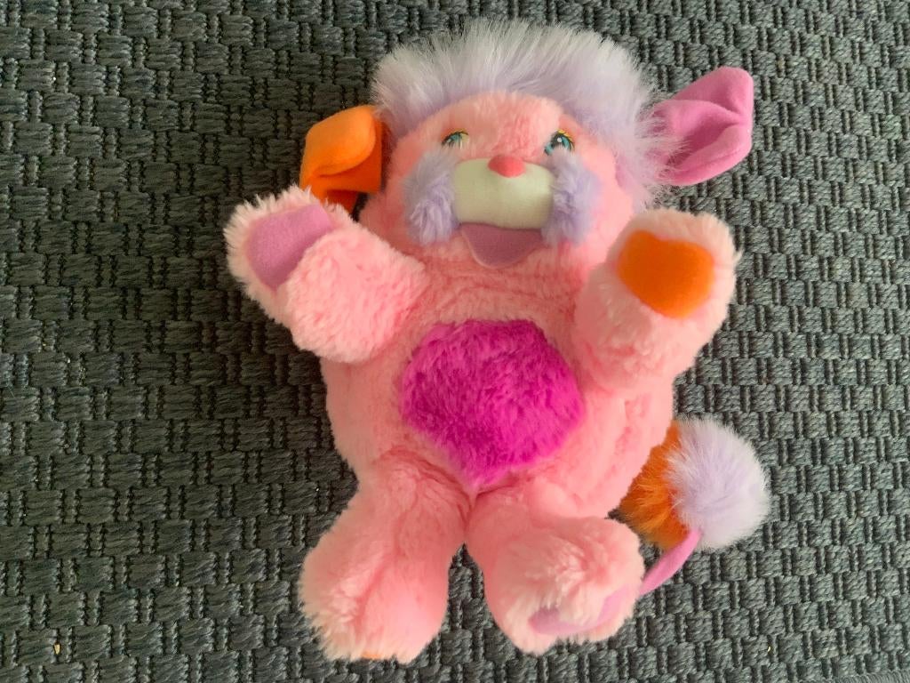 Zeldzame Vintage Roze 1986 Popples knuffel / pop, Ophalen of Verzenden, Zo goed als nieuw, Overige typen