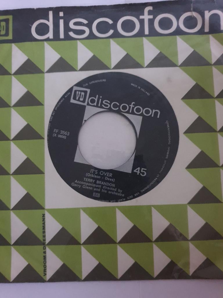 1648 dubbelsingle - terry brandon met its over - mike redway, Verzenden, Zo goed als nieuw, Pop