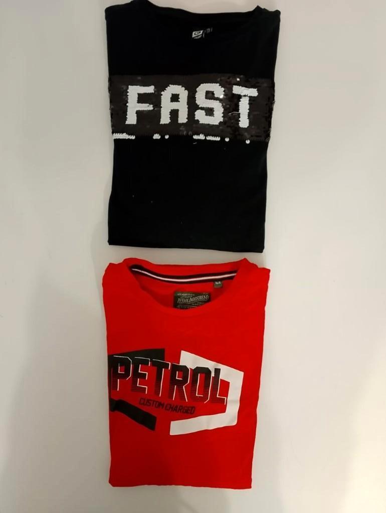 Longsleeve Jongens 2x Mt 164 & Mt 170 ZGAN, Ophalen, Zo goed als nieuw, Maat 164