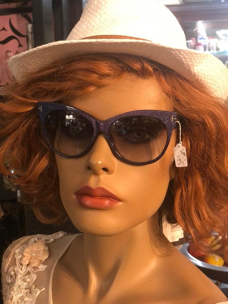 NIEUWE ORIGINELE TOM FORD ZONNEBRIL Saskia TF330 82B, Overige merken, Zonnebril, Paars, Tom Ford