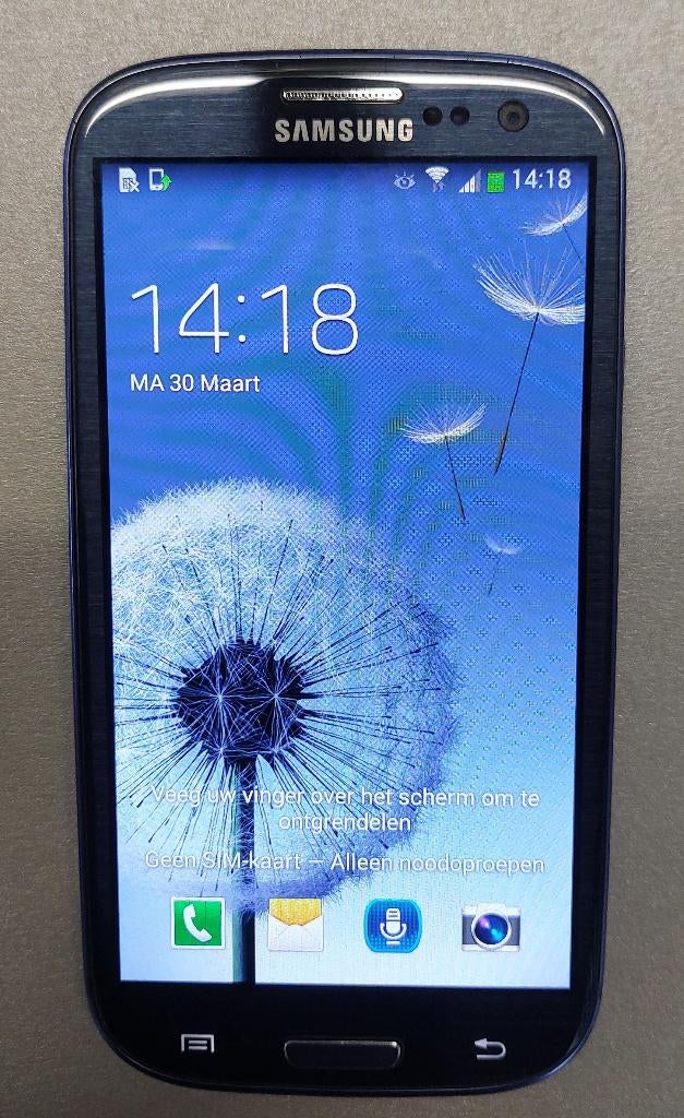 Samsung Galaxy S3, Gebruikt, Blauw, Ophalen of Verzenden, Galaxy S2 t/m S9