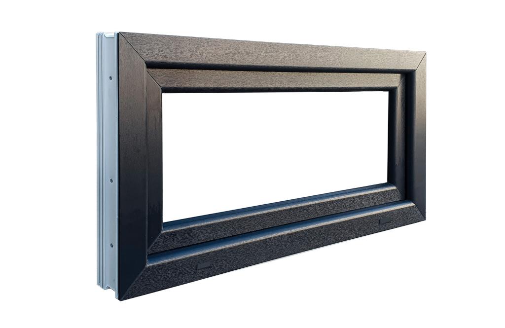 Kunststof antraciet kiepkozijn b100 x h50 RAL 7016, Doe-het-zelf en Verbouw, Kozijnen en Schuifpuien, Gebruikt, Overige typen