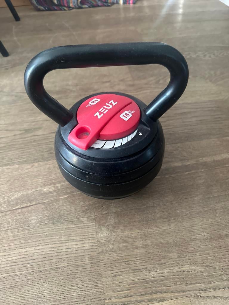 Zeuz Verstelbare Kettlebell (tot 18kg), Ophalen, Gebruikt, Armen, Kettlebell