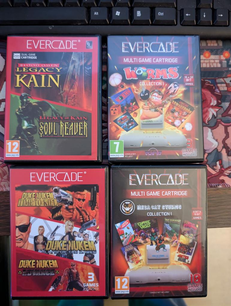Evercade spellen kleine collectie van 7(PER STUK/APART KAN), Verzenden, Overige genres, 2 spelers, Eén computer