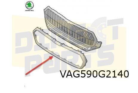 Skoda Enyaq IV (1/21-) Grille omlijsting (F9R black-magic) O, -, -, Nieuw, Skoda