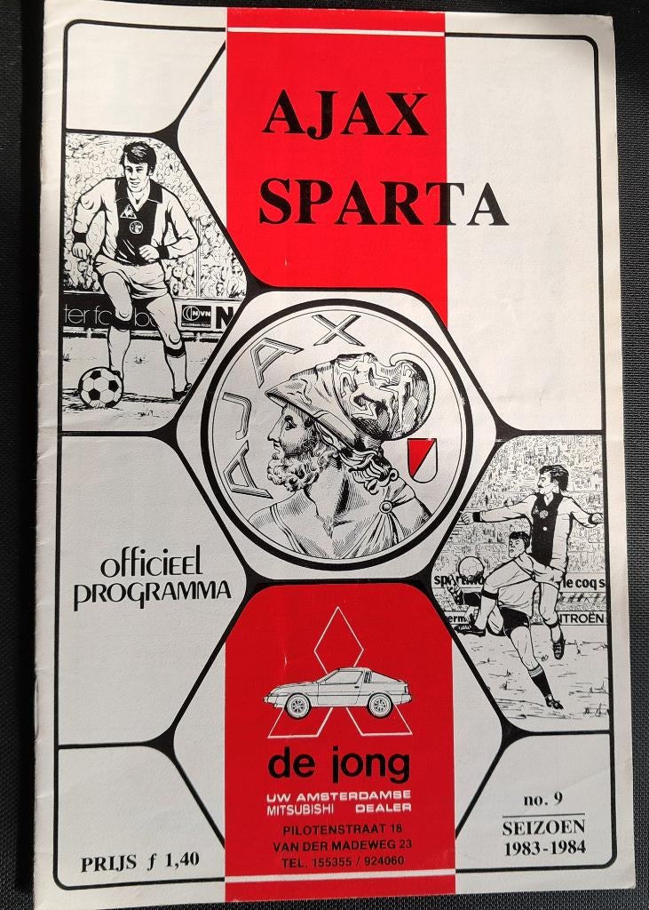 Ajax - Sparta 1983/1984, Ophalen of Verzenden, Zo goed als nieuw, Ajax, Boek of Tijdschrift