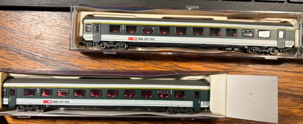Roco SBB intercity wagons. Zgan in ovp. €25 per wagon, Gelijkstroom, Wagon, Ophalen of Verzenden, Zo goed als nieuw