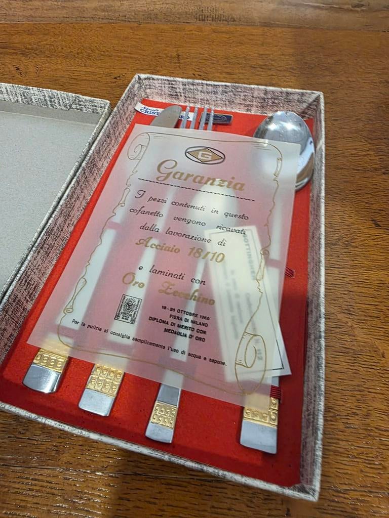 Cottinghen servies 7 persoons per doosje verpakt., Antiek en Kunst, Antiek | Bestek, Ophalen of Verzenden