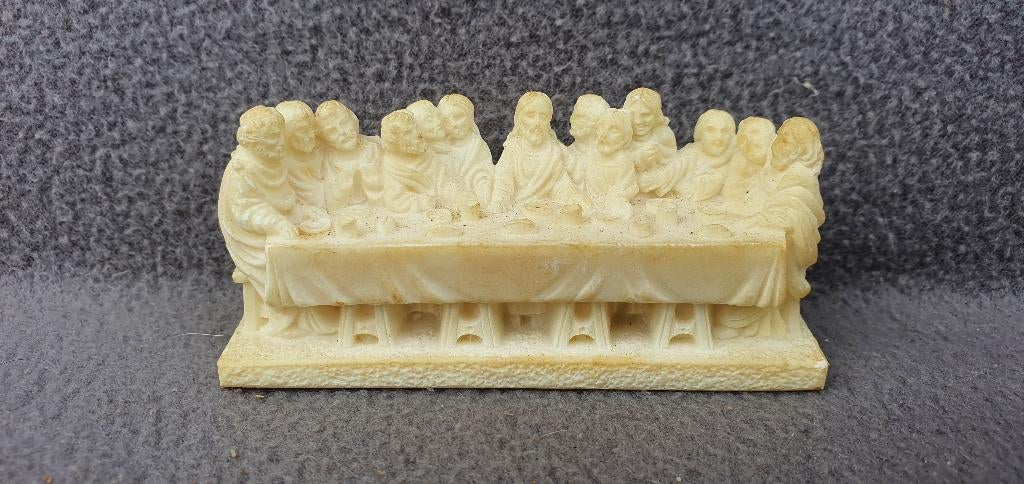 Benen beeldje van het laatste avondmaal, Antiek en Kunst, Ophalen of Verzenden