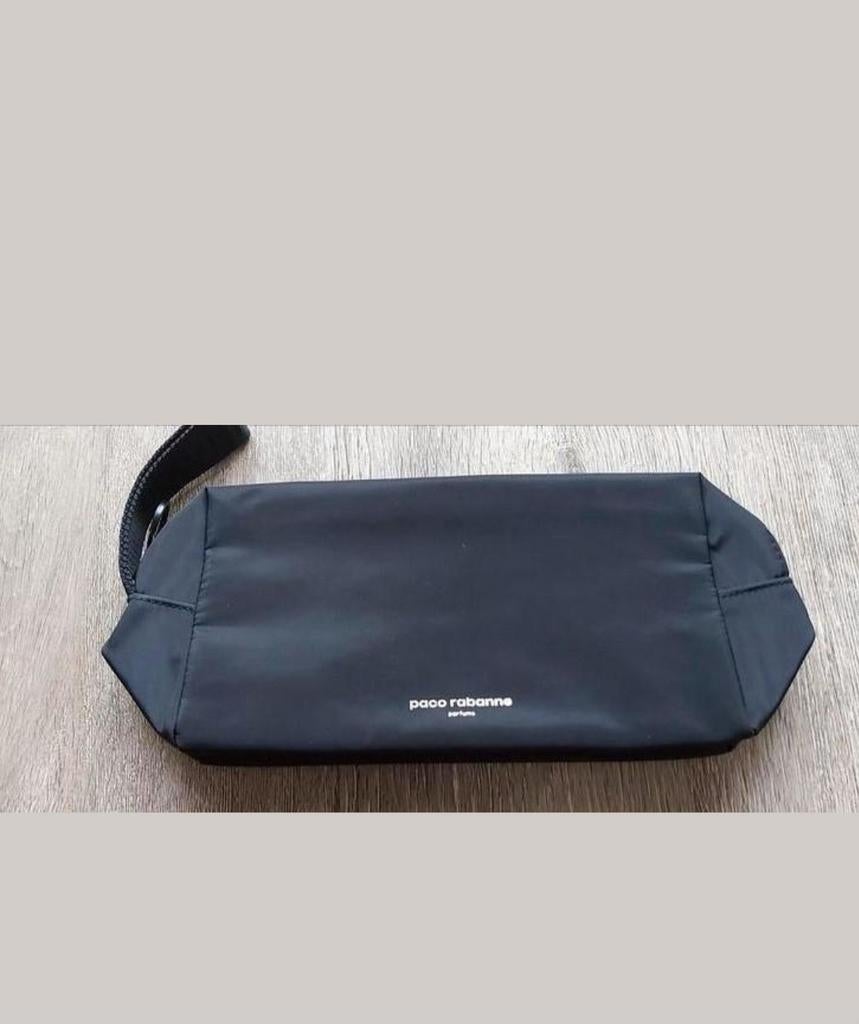 Zwart toilet tasje Paco Rabanna, Ophalen of Verzenden, Nieuw, Zwart, Heer of Dame