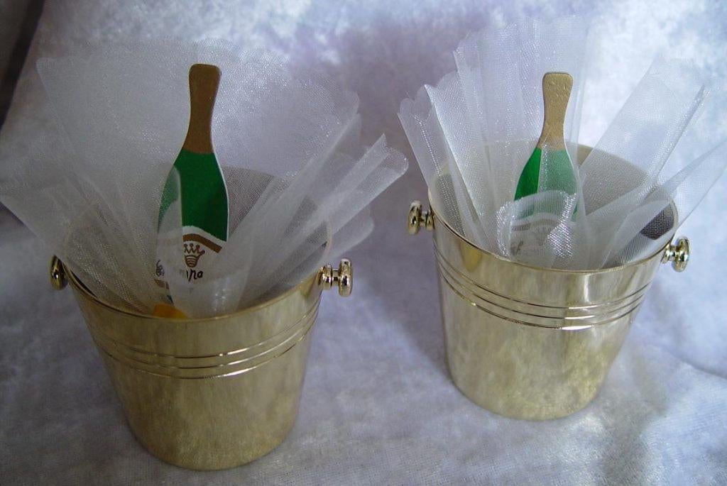 huwelijks bedankjes, mini champagne koelertje, Ophalen of Verzenden, Nieuw, Overige kleuren, Accessoires