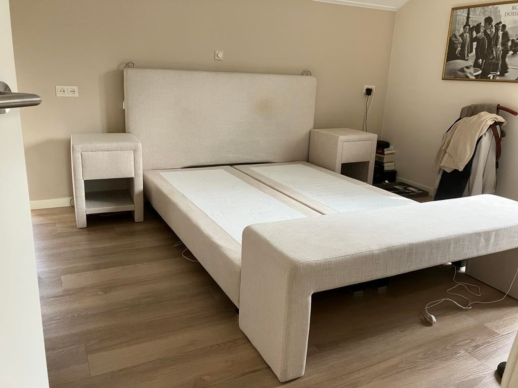 Swiss Sense bedbodems, bank en kastjes, Ophalen, Gebruikt, Tweepersoons, Bedbodem