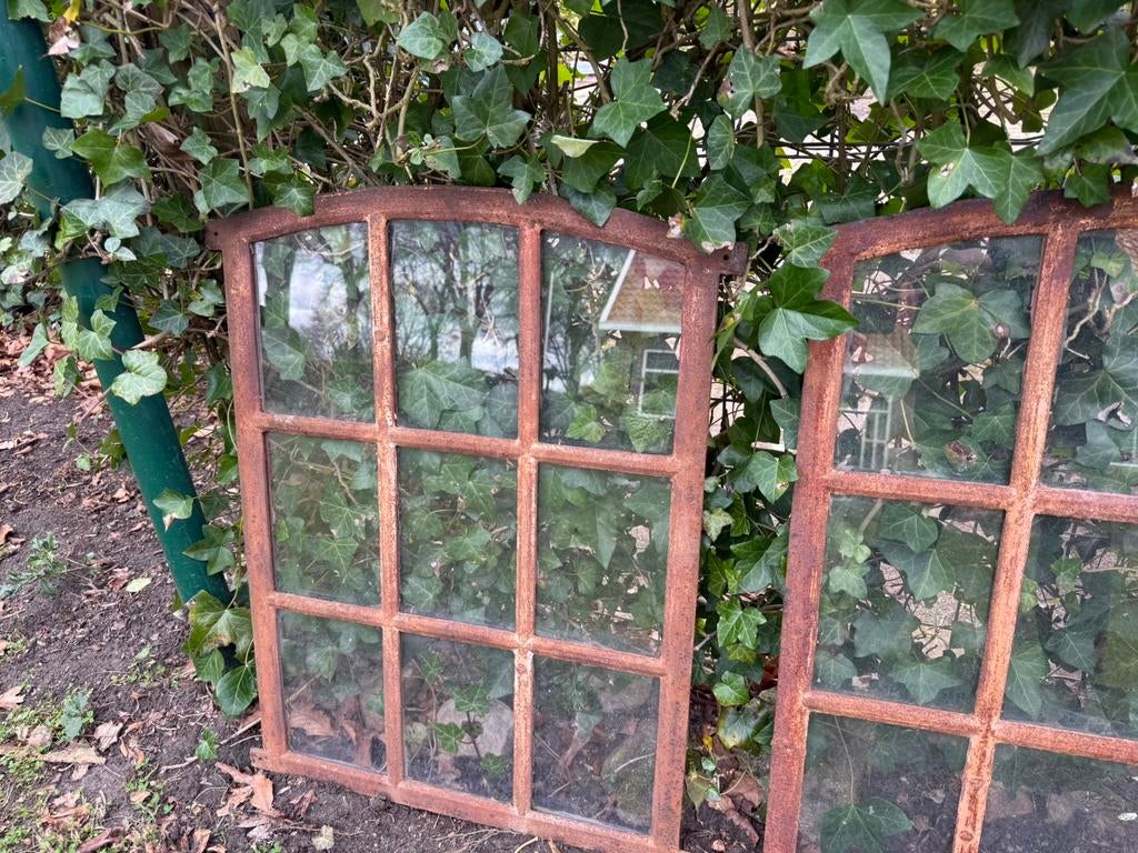 Gietijzeten stalramen, Doe-het-zelf en Verbouw, Glas en Ramen, Ophalen, Zo goed als nieuw, Minder dan 80 cm