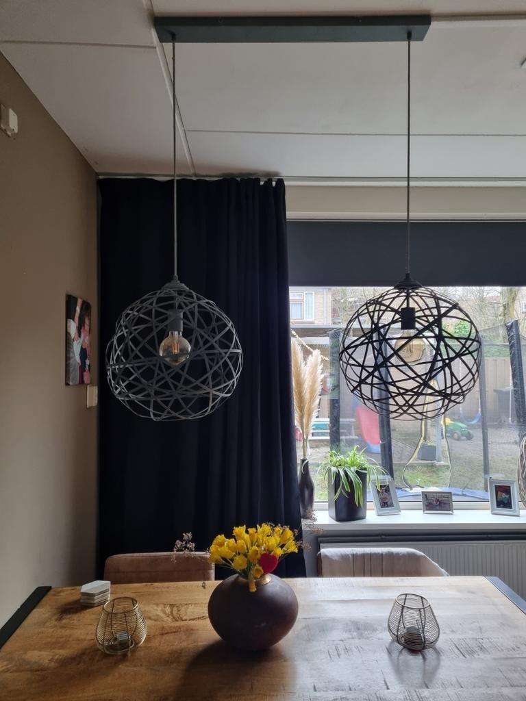 Grote hanglamp, Ophalen, Metaal, Minder dan 50 cm