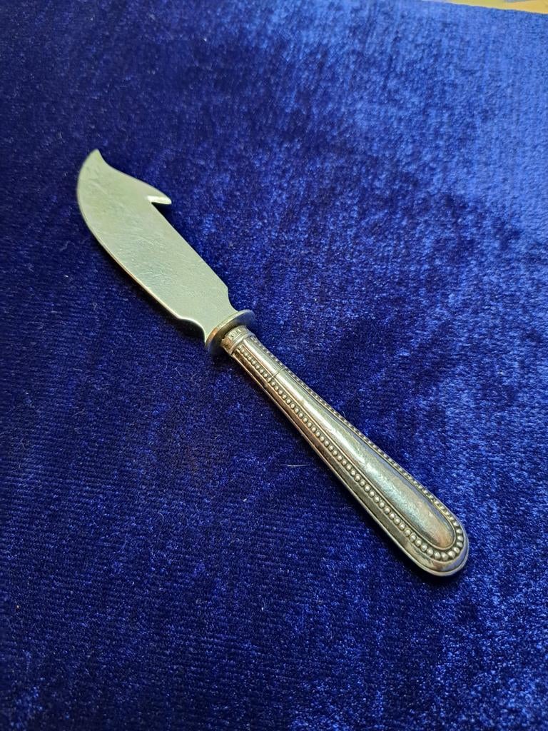 Antiek Zilveren Botermes 800, Antiek en Kunst, Antiek | Bestek, Ophalen of Verzenden