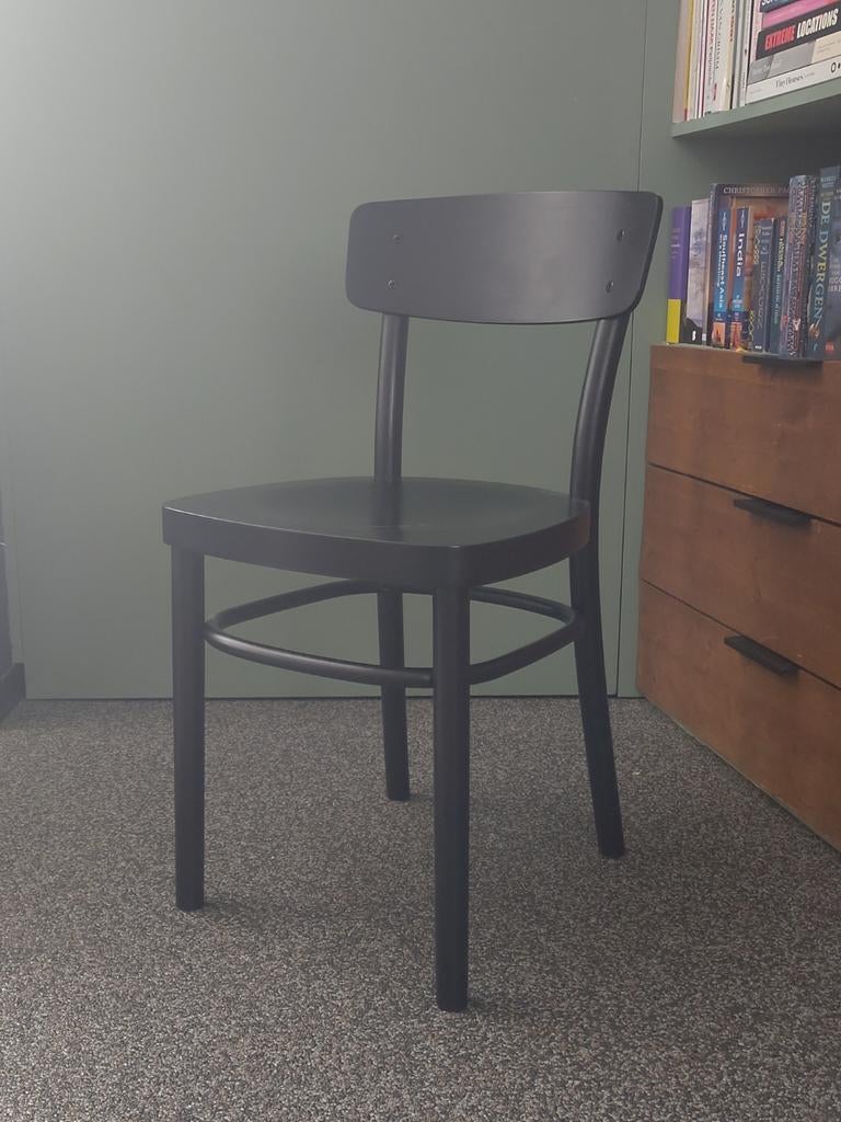 Ikea Lisabo eetkamerstoel zwart, oud model, Huis en Inrichting, Stoelen, Ophalen, Gebruikt, Zwart, Eén