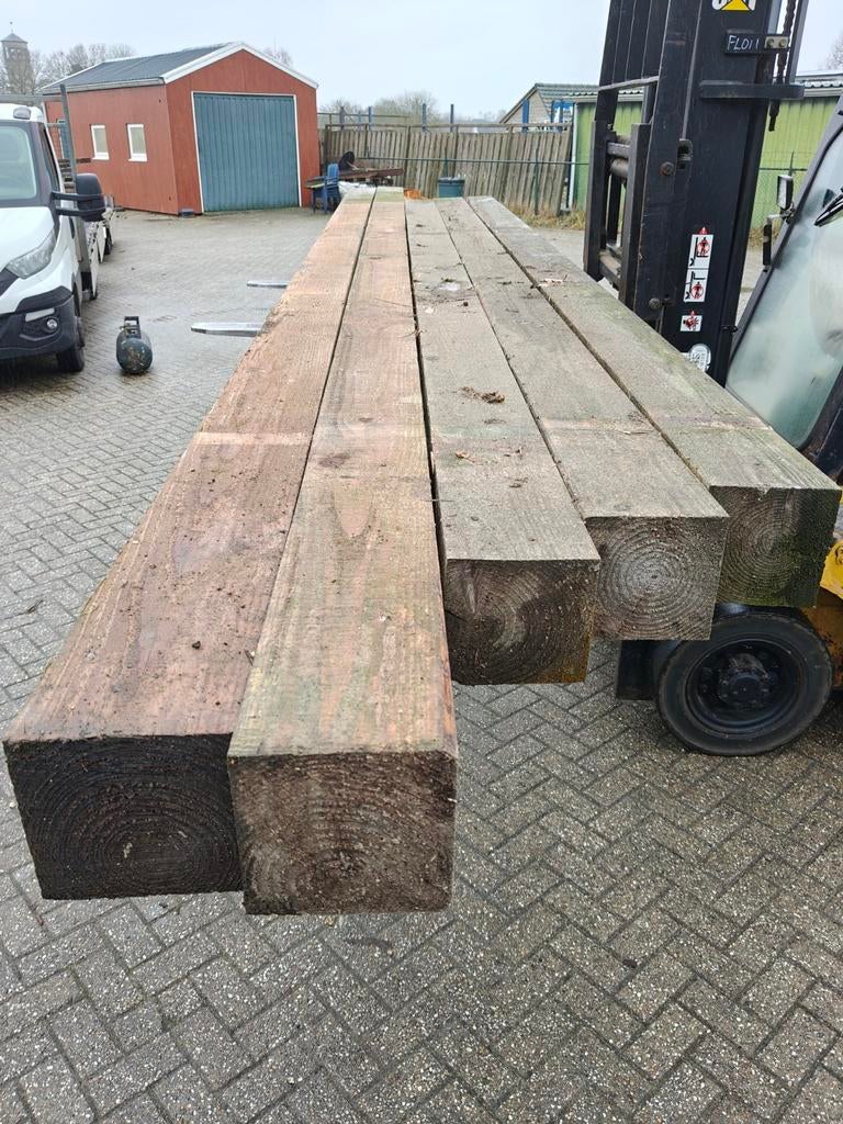 Douglas palen balken pergola overkapping, Ophalen of Verzenden, Nieuw, 250 cm of meer, Balken