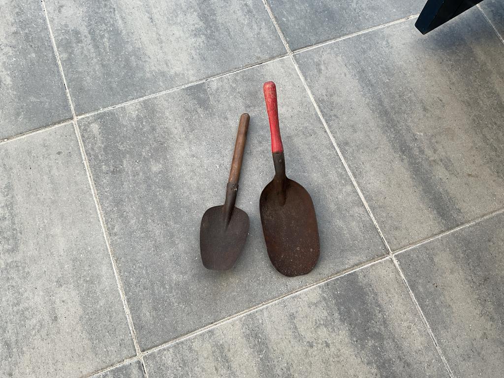 Set van 2 gebruikte kolen schep, Ophalen, Gebruikt, Schop