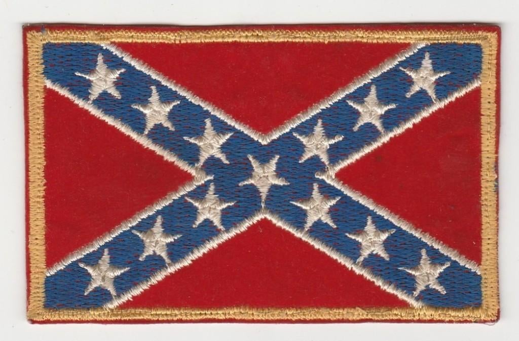 embleem / patch Confederate Rebel vlag, Verzenden, Overige soorten, Amerika, Vlag of Vaandel