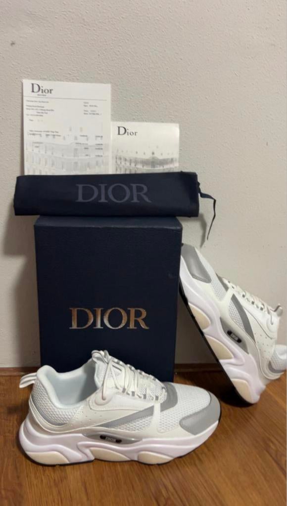 Witte Dior B22 | Maat 44, Wit, Nieuw, Ophalen of Verzenden, Sneakers of Gympen
