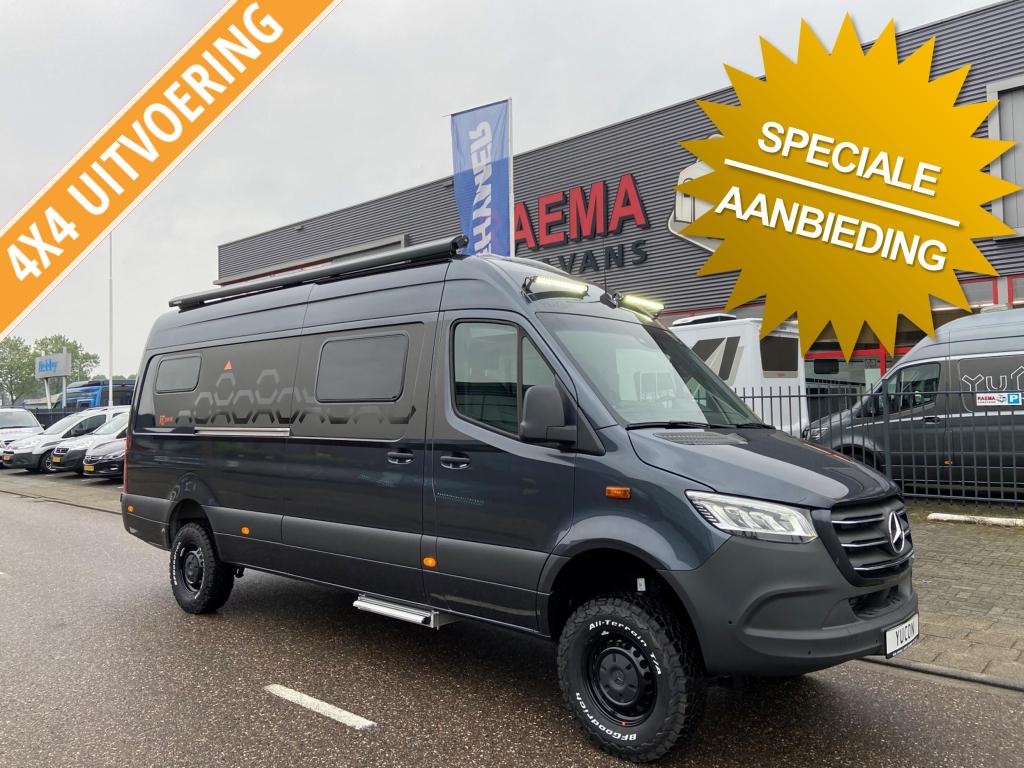 Frankia Yucon 7.0 GD 4x4 K-Peak Crossover, Verwarmde buitenspiegels, Buscamper of Camperbus, Ringverwarming, Tot en met 2