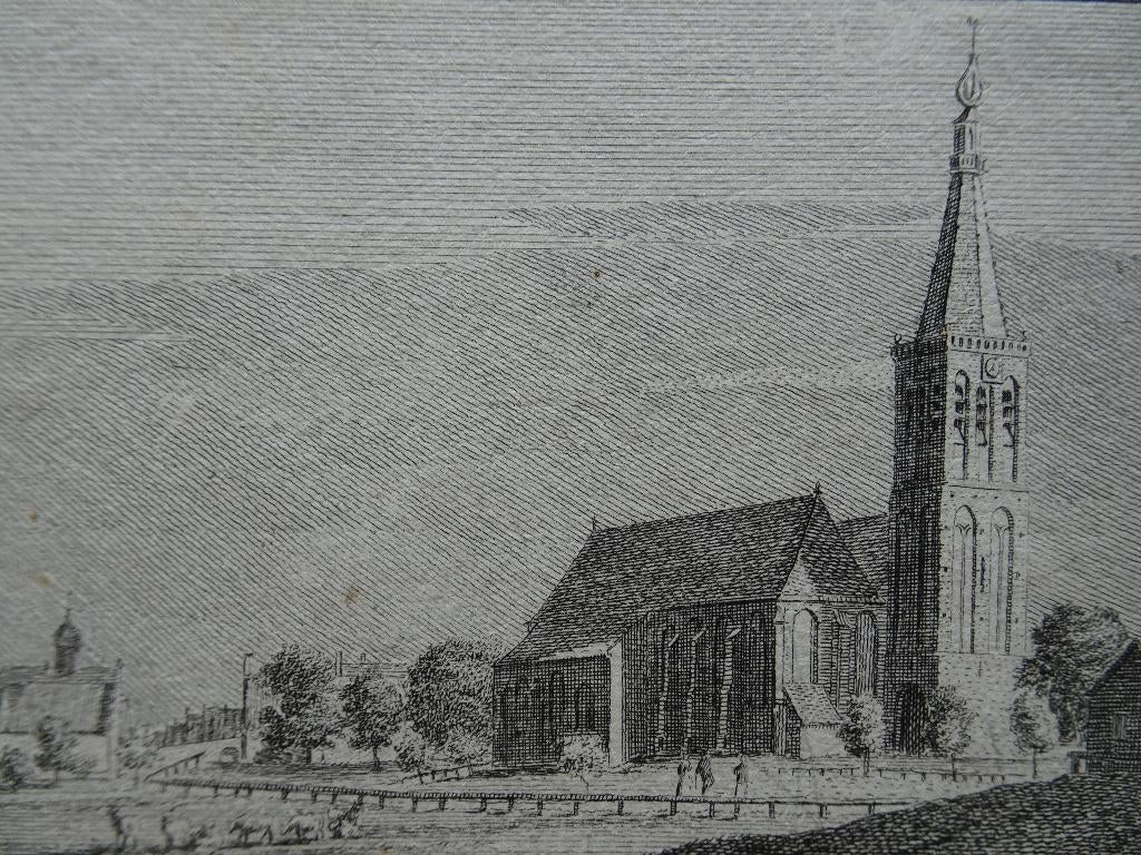 kopergravure Westerkerk te Medemblik, 1726 Hendrik Spilman, Verzenden